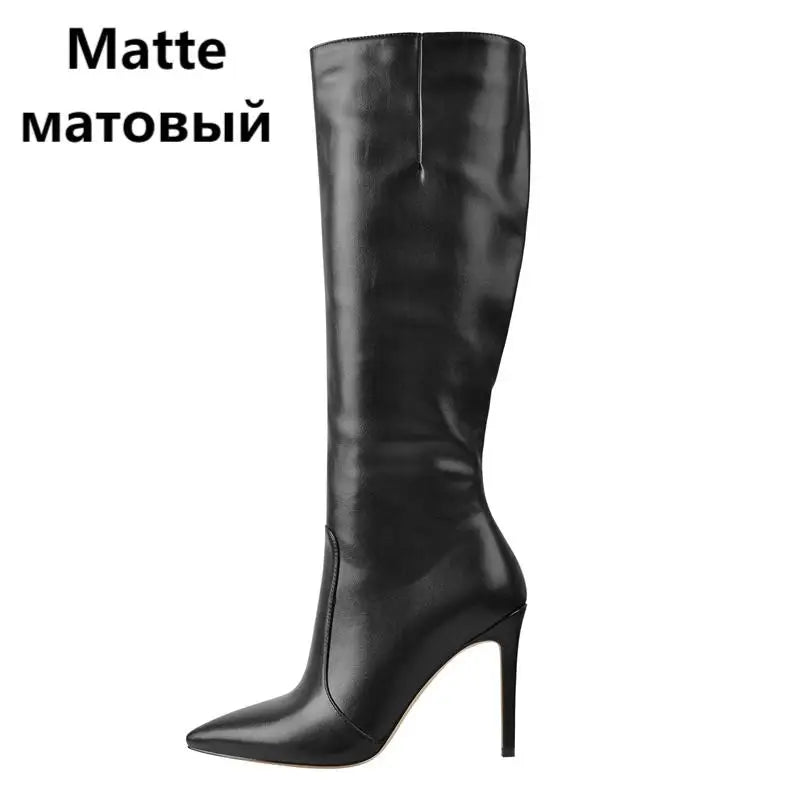 Knee High Boots Stiletto High Heels