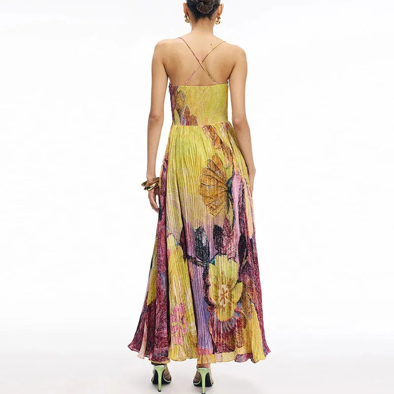 High Waist Boho Dress