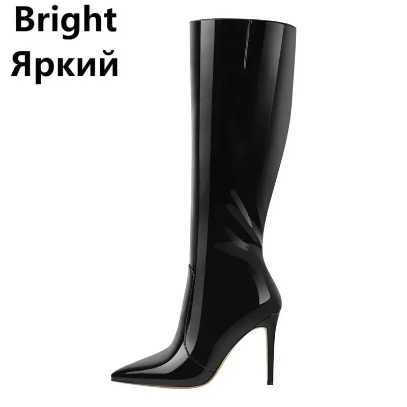 Knee High Boots Stiletto High Heels