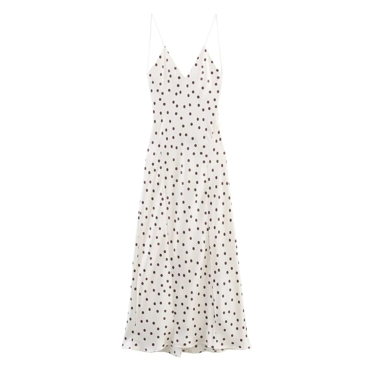 Satin Polka Dot Dress
