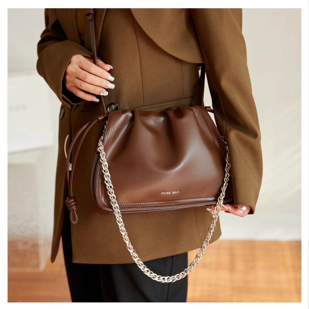 Leather Drawstring Bags