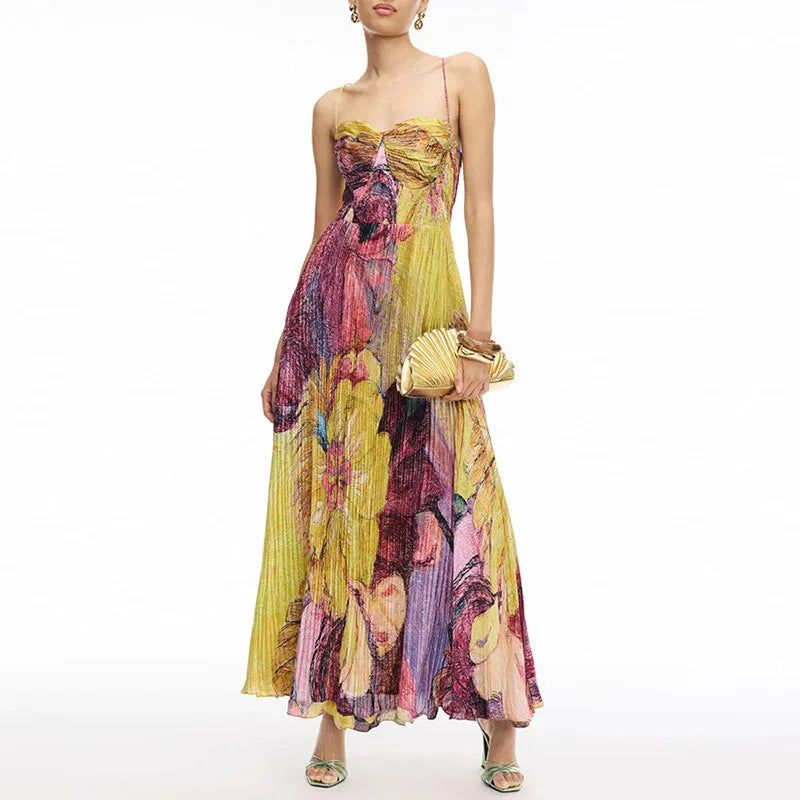 High Waist Boho Dress