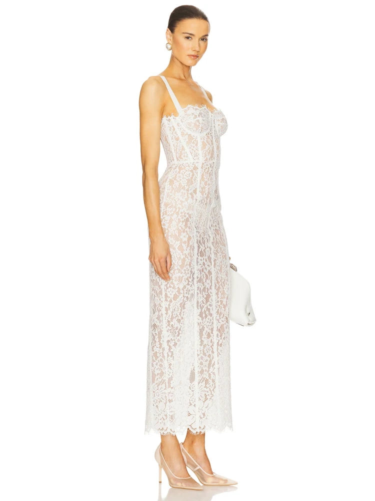 Sexy Spaghetti Strap Lace Dress