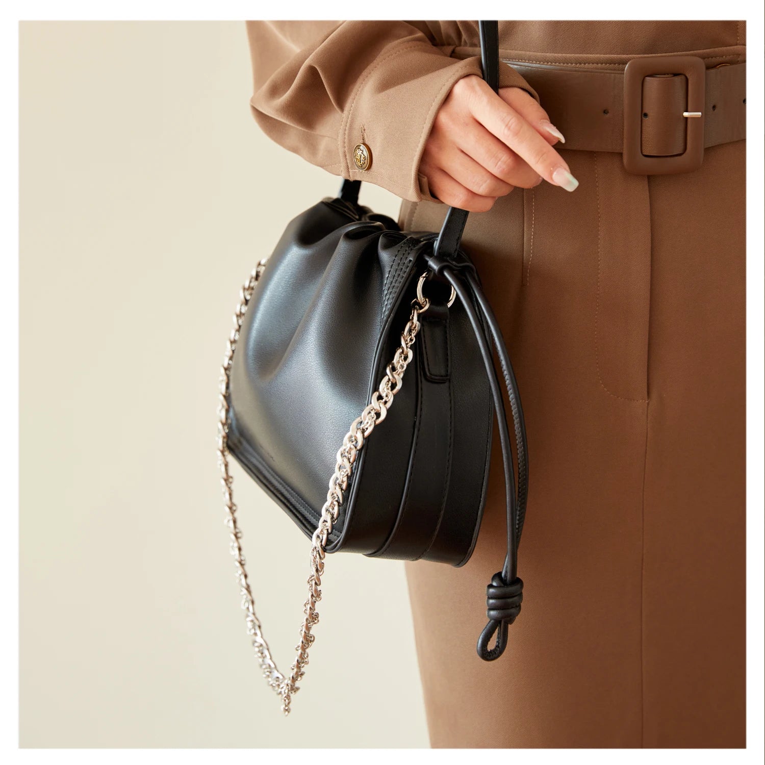 Leather Drawstring Bags