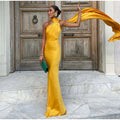 Satin Halter Party Dress