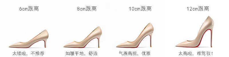 Stilletto heels matte