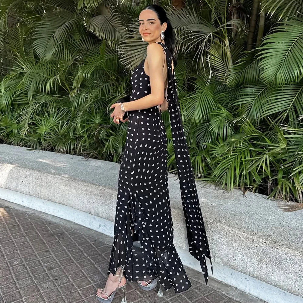 Polka Dot Long Dress