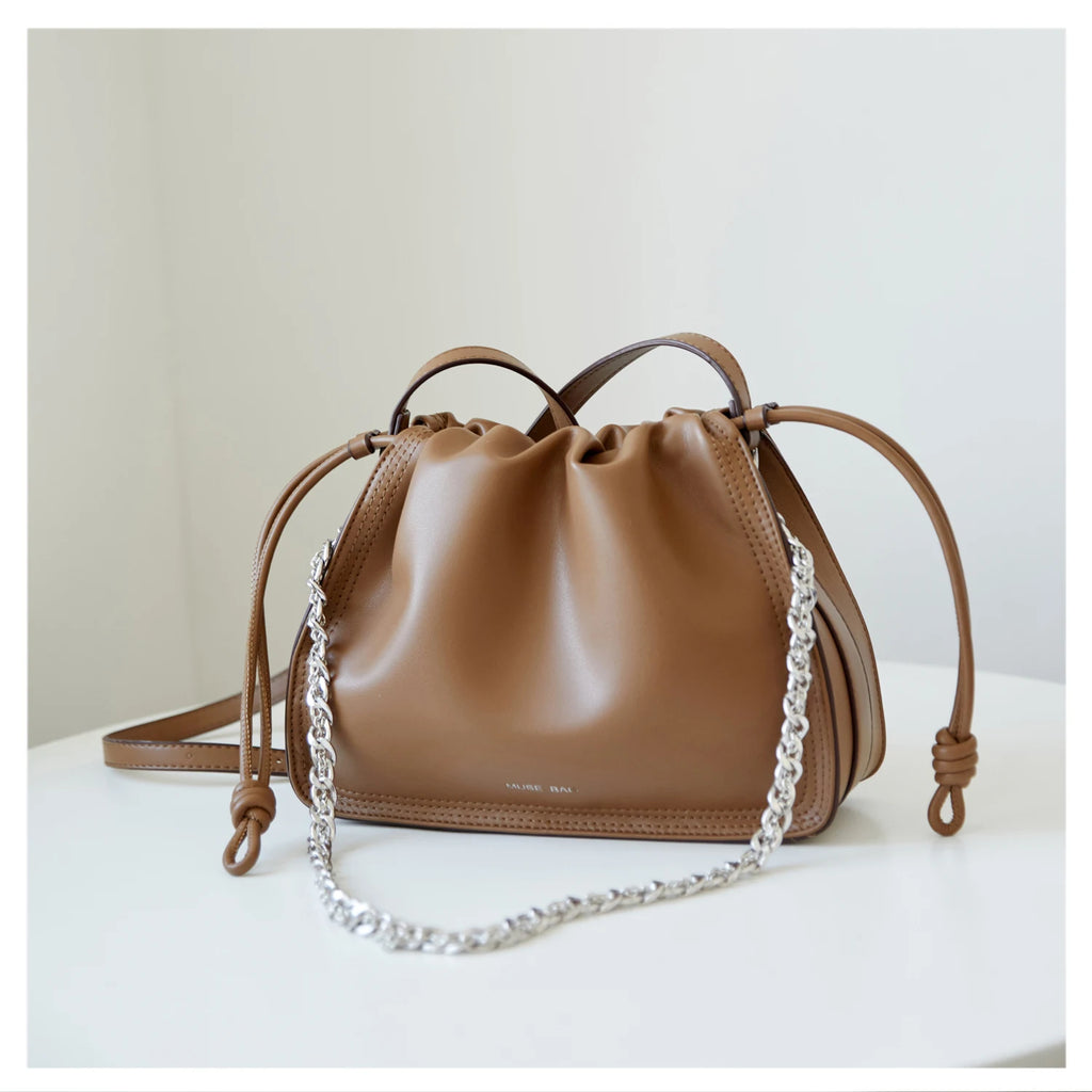 Leather Drawstring Bags