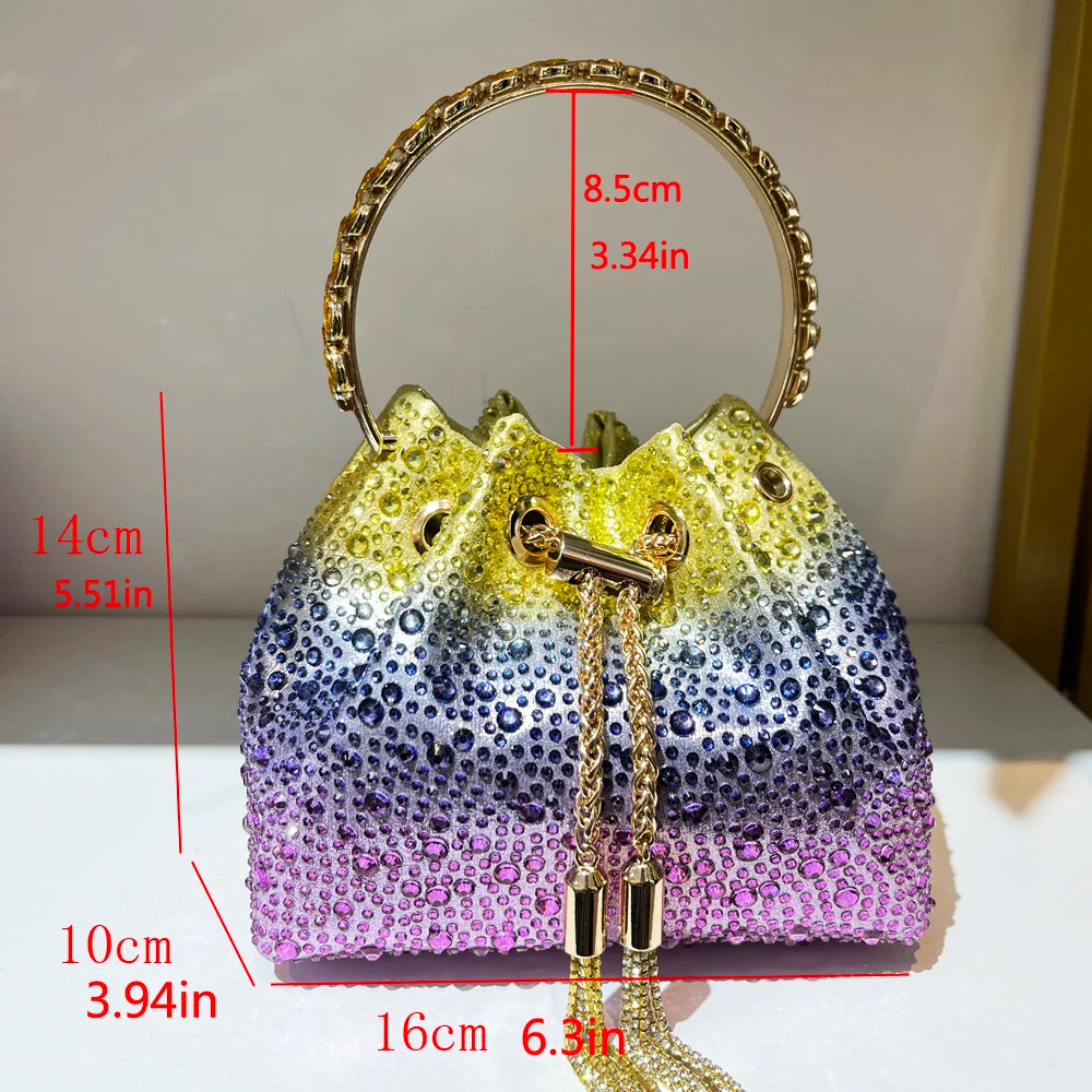 Rhinestones clutch Bag