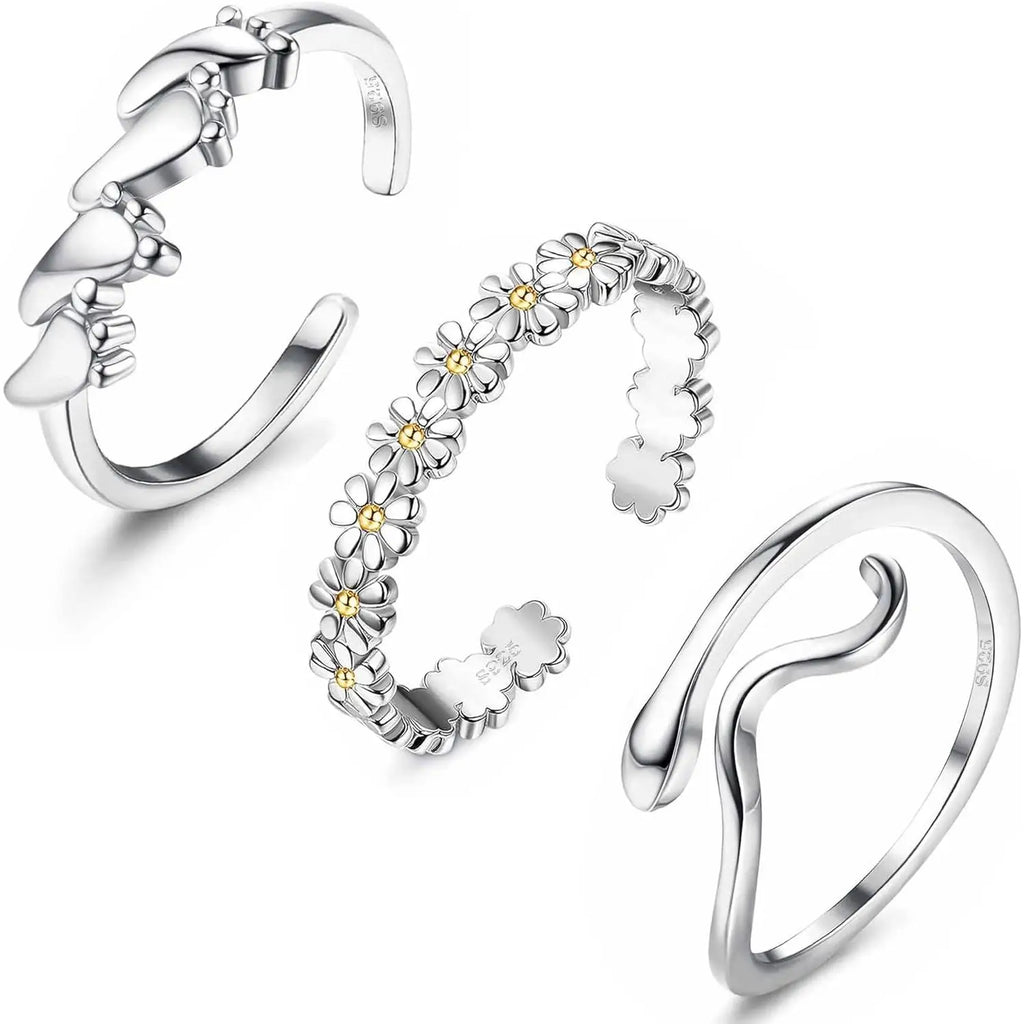 S925 Sterling Silver Toe Rings