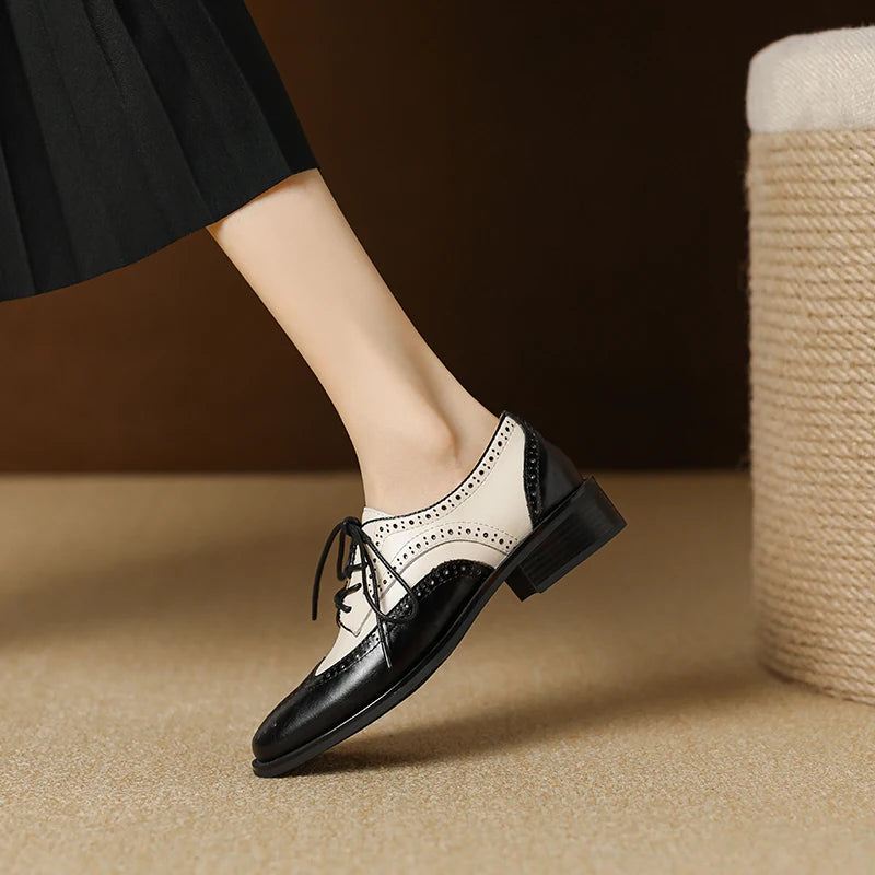 Genuine Leather Oxford Shoes