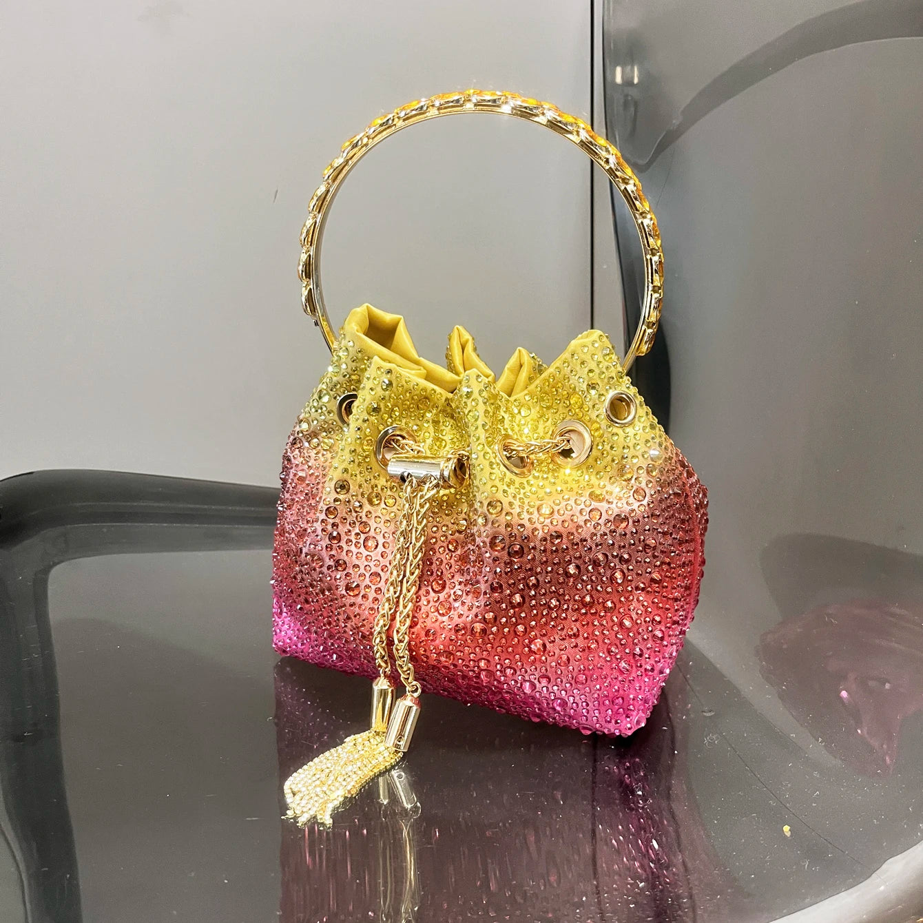 Rhinestones clutch Bag