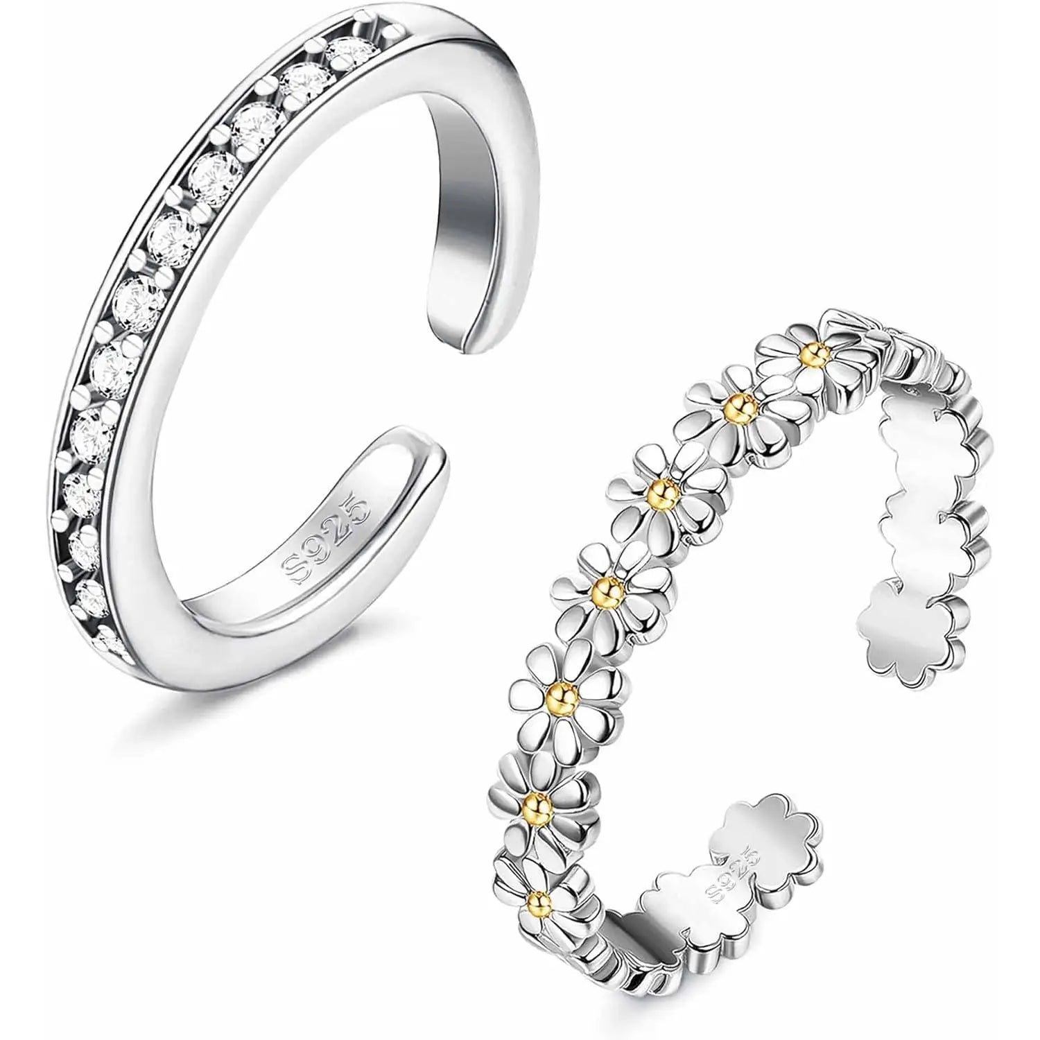 S925 Sterling Silver Toe Rings