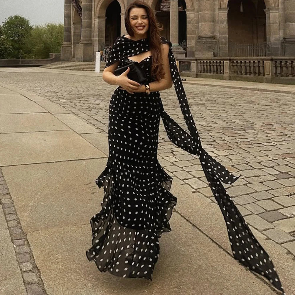 Polka Dot Long Dress