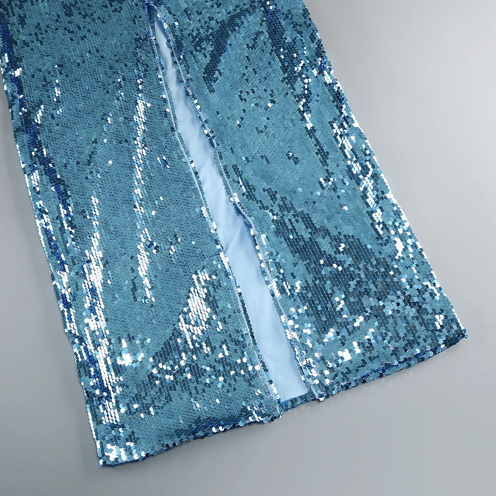 Fitted Sequin Dress