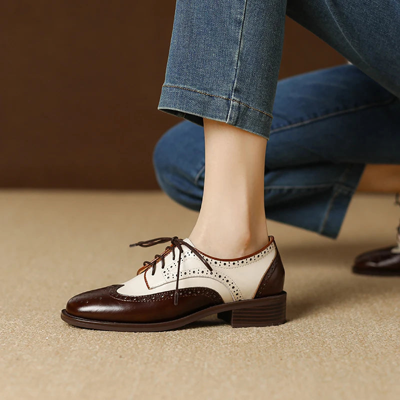 Genuine Leather Oxford Shoes