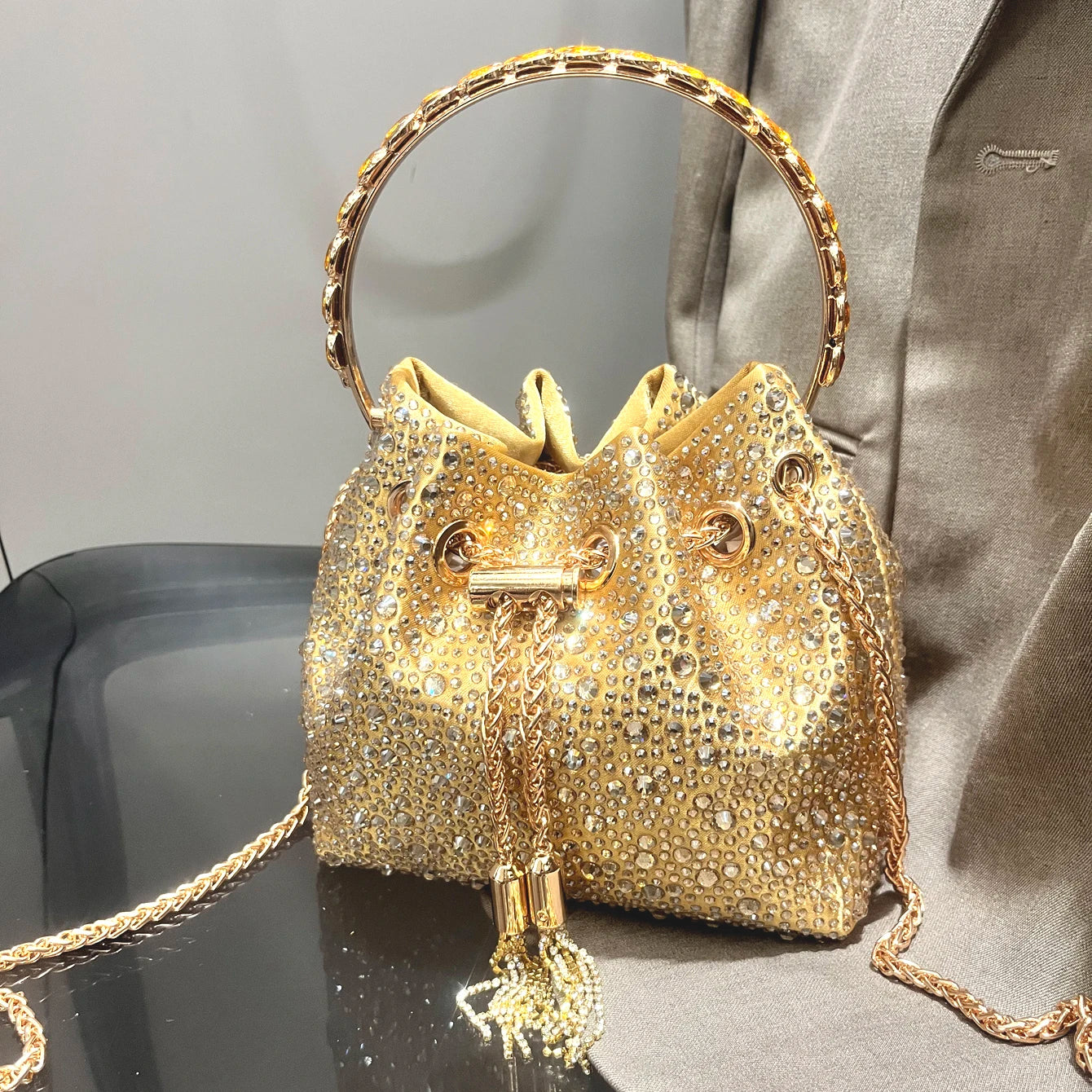 Rhinestones clutch Bag