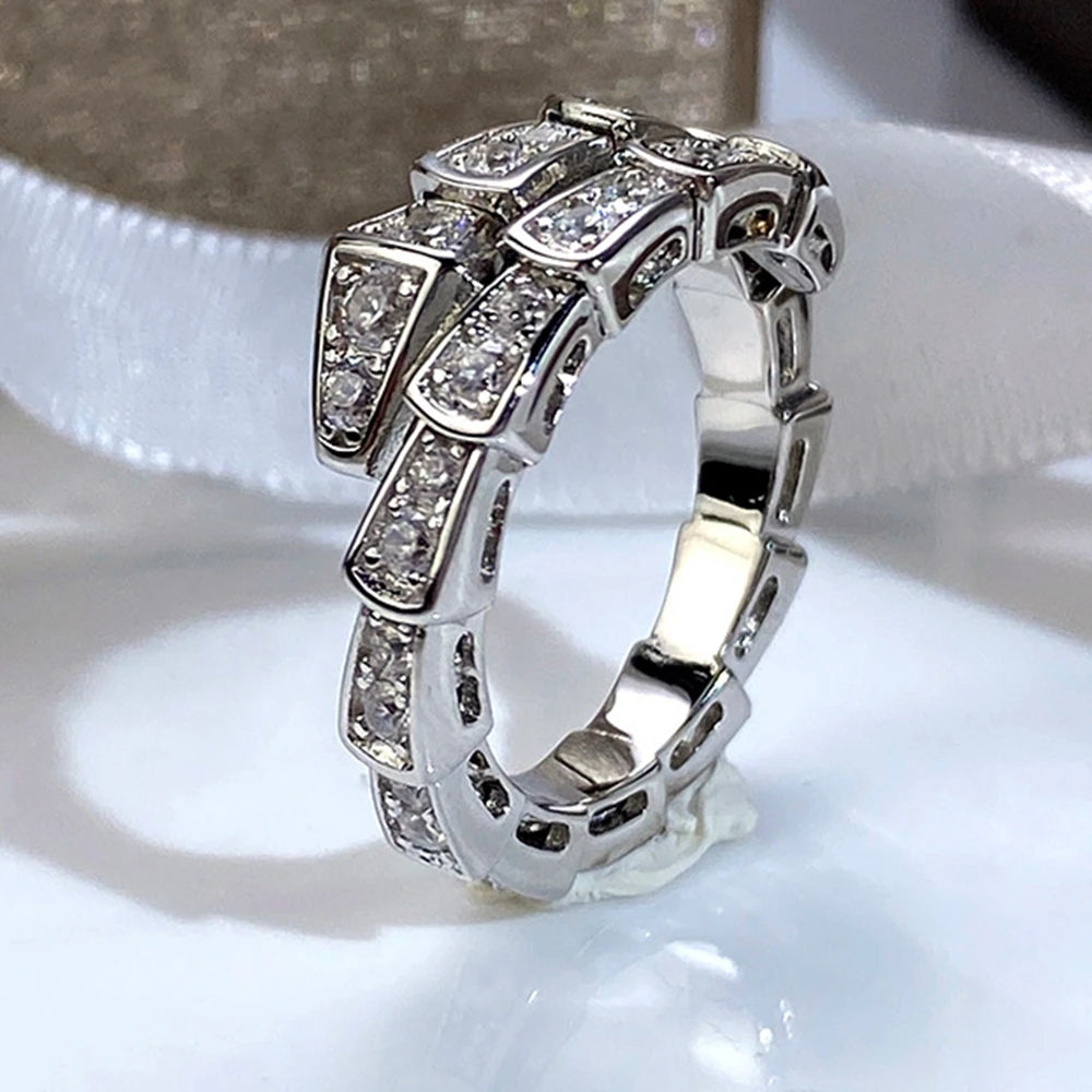 925 Sterling Silver Full Zirconia Ring