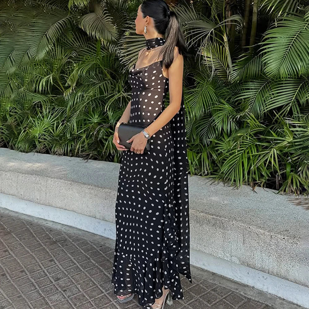 Polka Dot Long Dress
