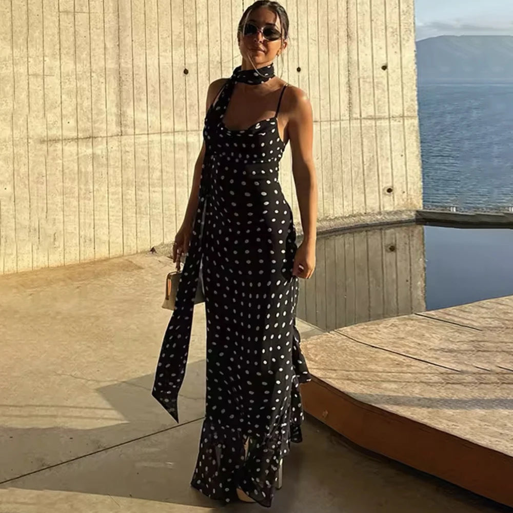 Polka Dot Long Dress