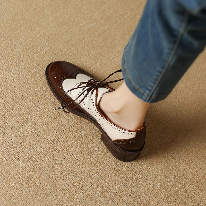 Genuine Leather Oxford Shoes