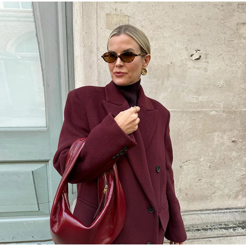 Wool Casual Long Coat