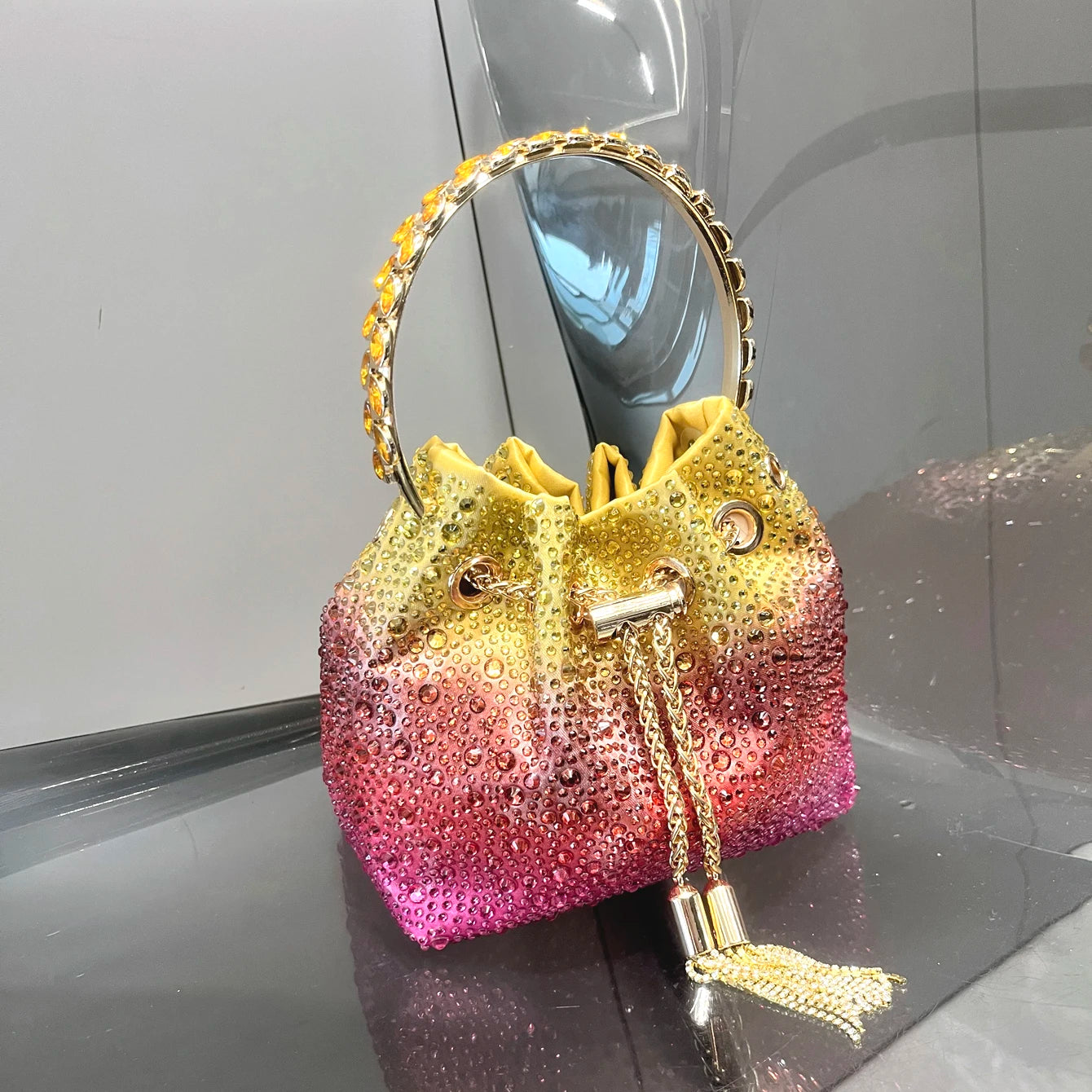 Rhinestones clutch Bag