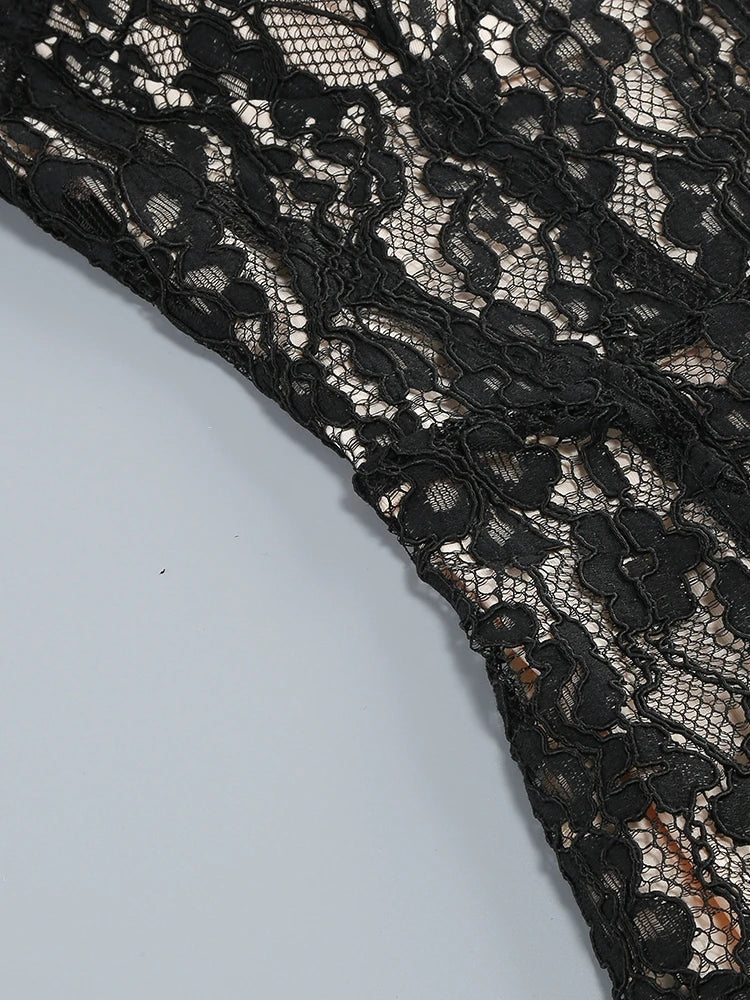 Sexy Spaghetti Strap Lace Dress