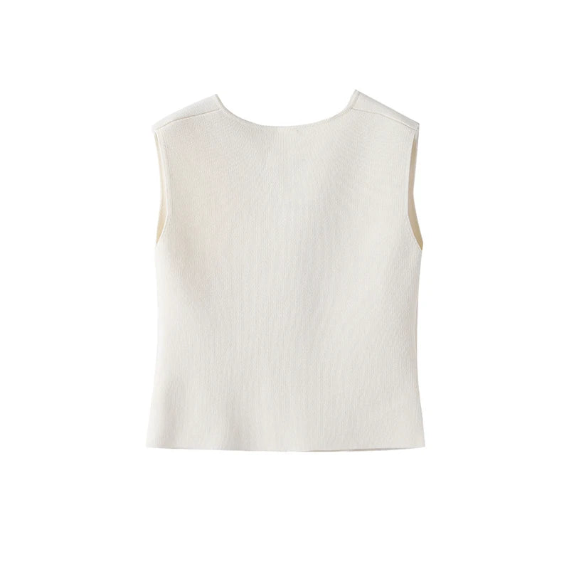 Knit Cardigan Vest