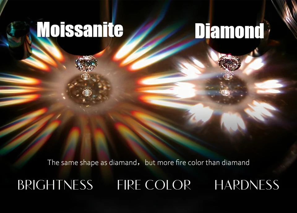 1.35CT Moissanite Band Rings