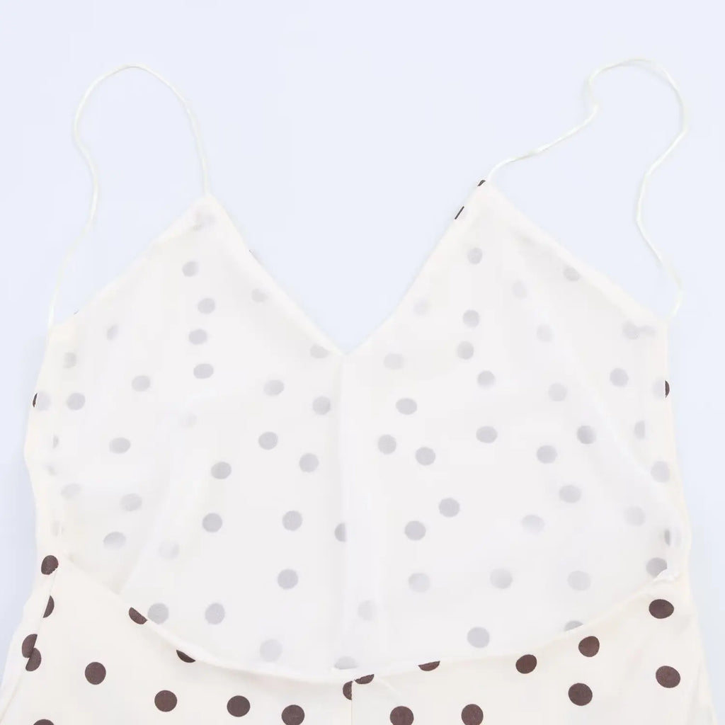 Satin Polka Dot Dress