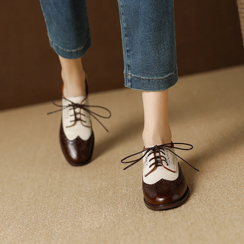 Genuine Leather Oxford Shoes