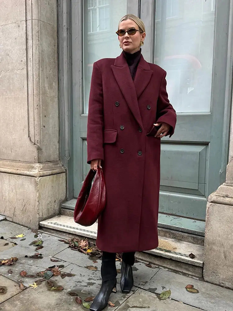 Wool Casual Long Coat