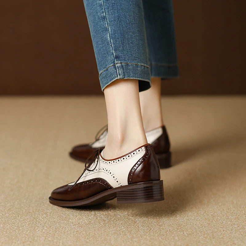 Genuine Leather Oxford Shoes