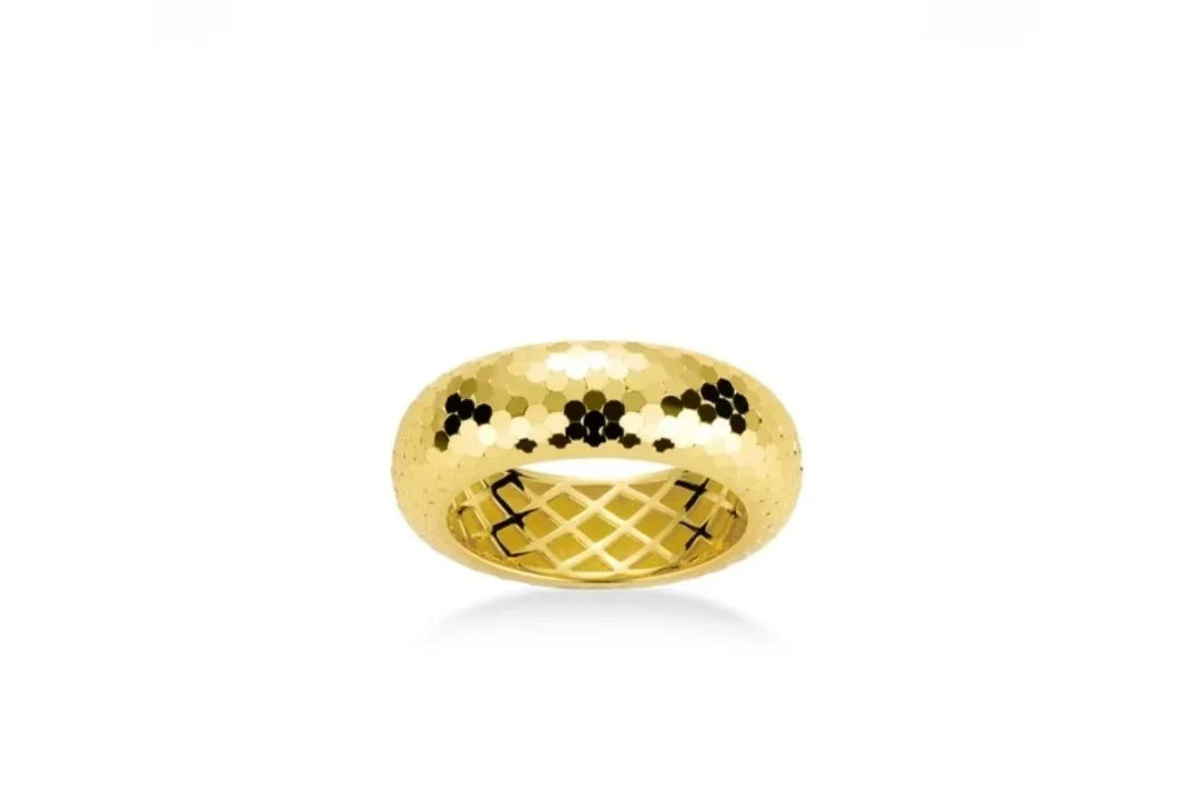 High Carbon Ring 18K Gold Plated Ring - Base metal 925 Silver