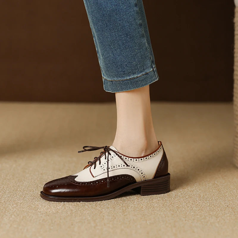 Genuine Leather Oxford Shoes