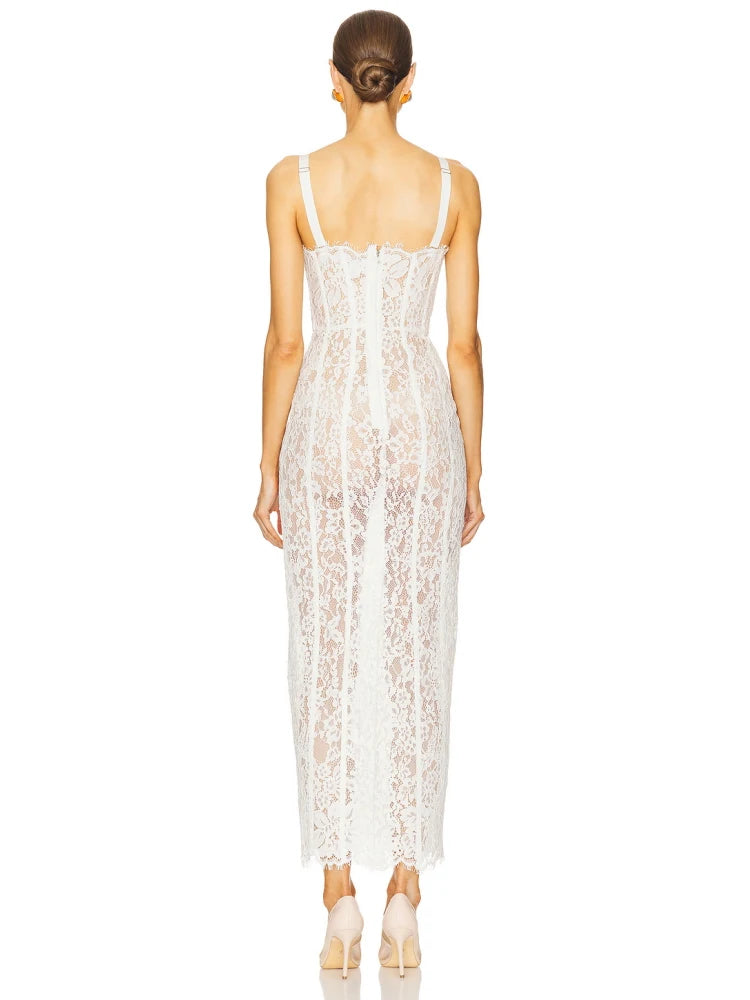 Sexy Spaghetti Strap Lace Dress