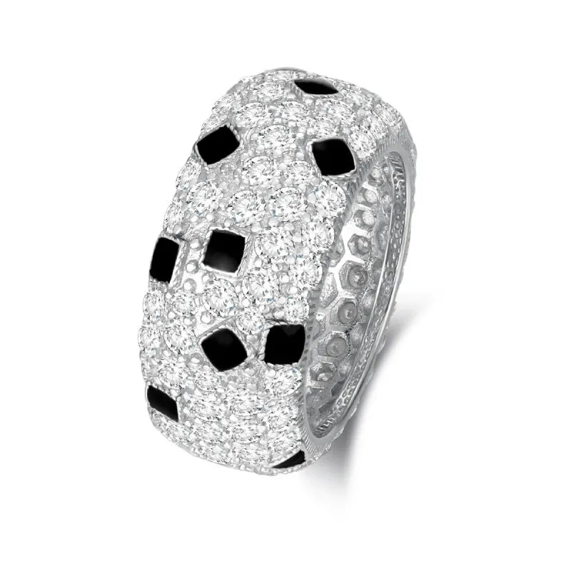 925 Sterling Silver Leopard Ring